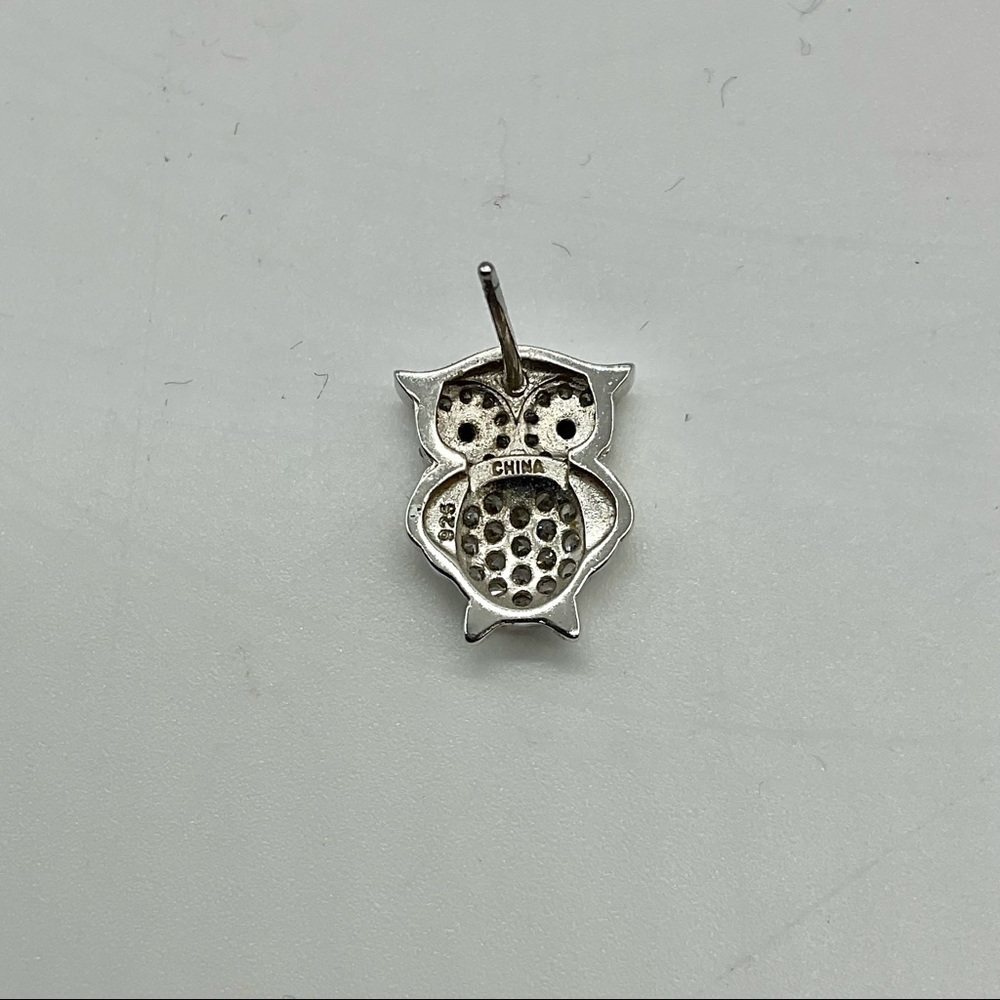 Sterling Silver Owl Earrings - Picture 4 of 4